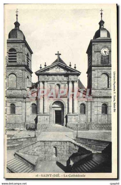CPA Saint Die La Cathedrale