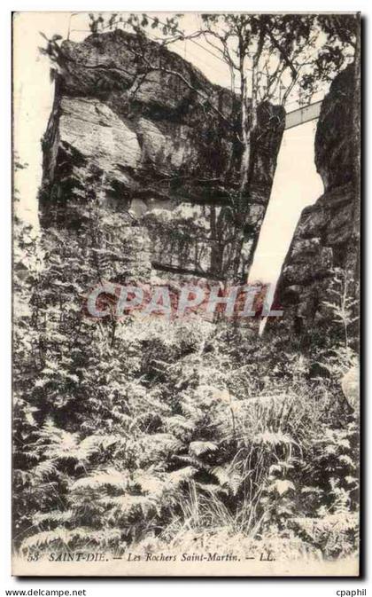 CPA Saint Die Les rochers Saint Martin
