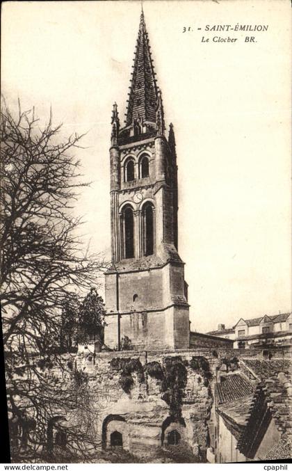 CPA Saint Emilion Le Clocher