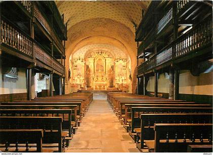 64 - Saint Etienne de Baigorry - Intérieur de l'église Saint-Etienne - Au fond  le rétable classé - Art Religieux - CPM