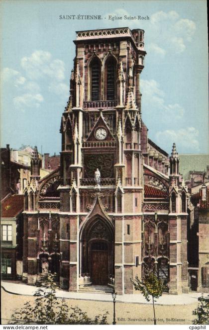 CPA Saint Etienne Eglise Saint Roch