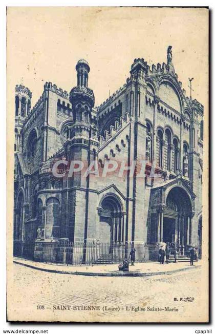 CPA Saint Etienne L'Eglise Saint Marie
