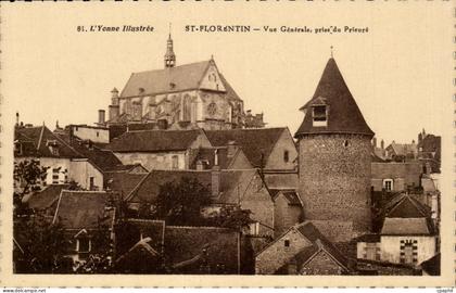CPA Saint Florentin Vue generale prise du prieure