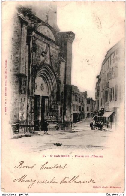 CPA Carte Postale  France  Saint-Gaudens Porte de l'église 1903  VM104786