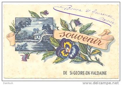 38 // SAINT GEOIRE EN VALDAINE     souvenir    Colorisée
