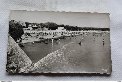 K141, Cpsm, Saint Georges de Didonne, la plage vue de la corniche, Charente maritime 17