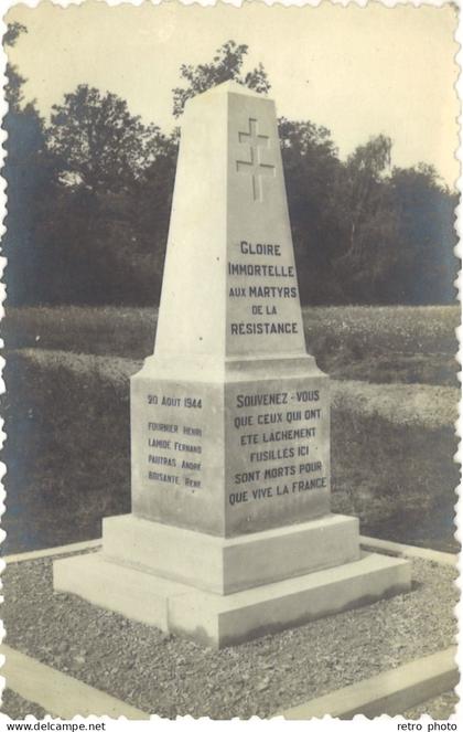 Cpa 89 – St Georges sur Baulche – Carte-photo Monument …