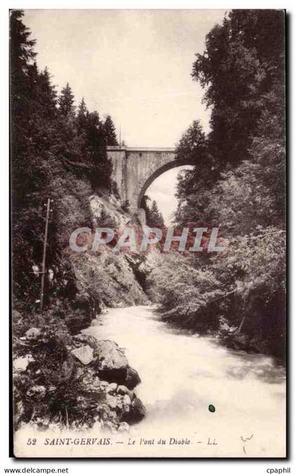 CPA Saint Gervais Le Pont du Diable