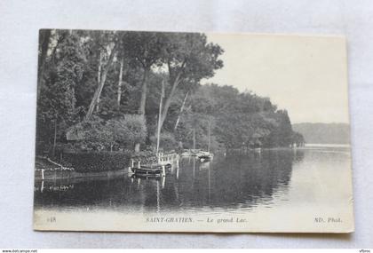 Cpa 1916, Saint Gratien, le grand lac, Val d'Oise 95