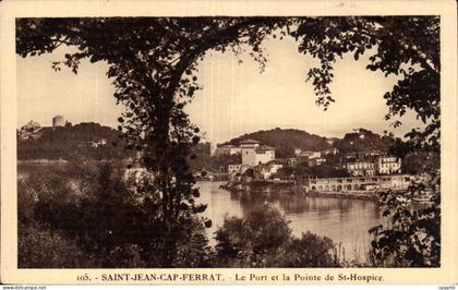Saint Jean Cap Ferrat - Le Port et la Pointe de St Hospice - CPA