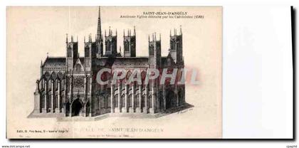 CPA Saint Jean d'Angely ancienne eglise detruite par les Calvinistes