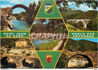 CPM Saint Jean du Gard La Perle des Cevennes Le Pont des Chevres a l'Estrechure