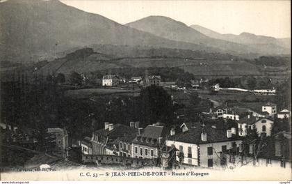 CPA Saint Jean Pied de Port Route d Espagne