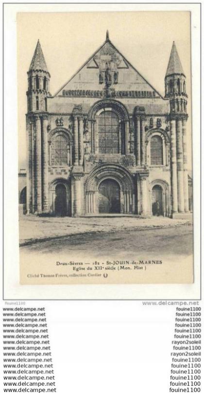 carte de saint jouin de marnes   église