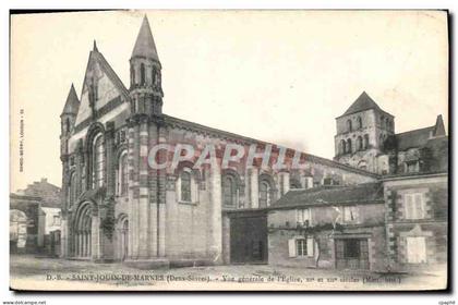 CPA Saint Jouin de Marnes Deux Sevres vue generale de l'eglise XI et XII siecle Mont Hist