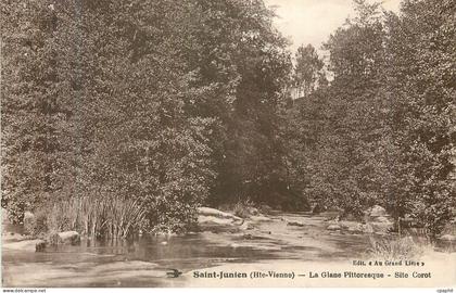 CPA Saint Junien Hte Vienne La Glane Pittoresque Site Corot