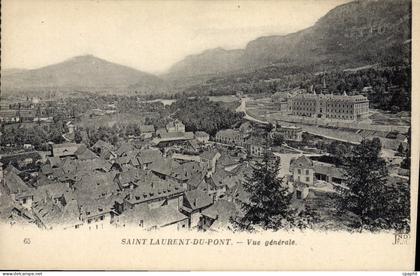 CPA Saint Laurent Du Pont Vue Generale