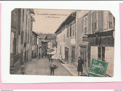 SAINT LAURENT SUR GORRE LA RUE PRINCIPALE