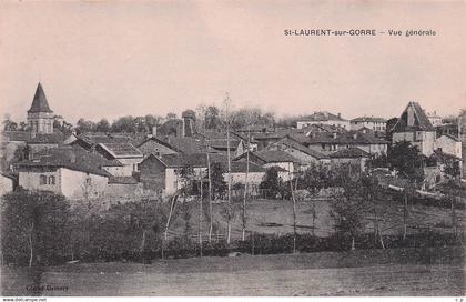 Saint  Laurent sur Gorre  -  Vue Generale - CPA °J