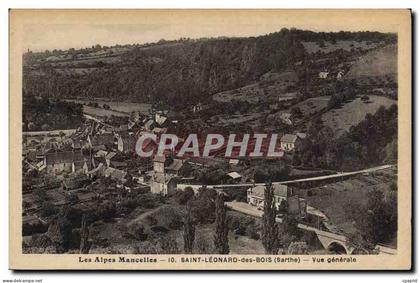 CPA Les Alpes Mancelles Saint Leonard des Bois Sarthe Vue generale