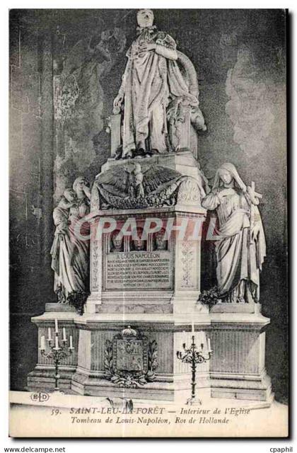 CPA Saint leu la foret interieur de Ieglise tombeau de louis napoleon roi de hollande