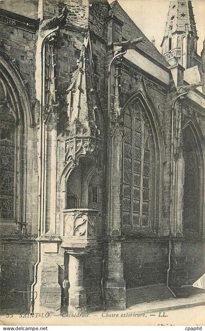 CPA Saint Lo Cathedrale Choire exterieure