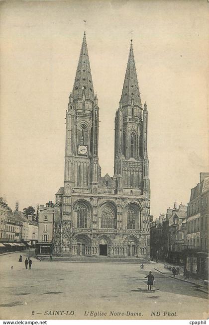 CPA Saint Lo L Eglise Notre Dame