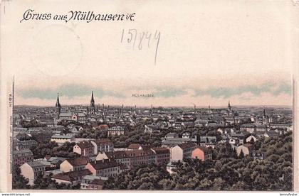 Mulhouse Muehlhausen Panorama Kat. Mulhouse