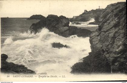 CPA Saint Lunaire Tempete au Decolle