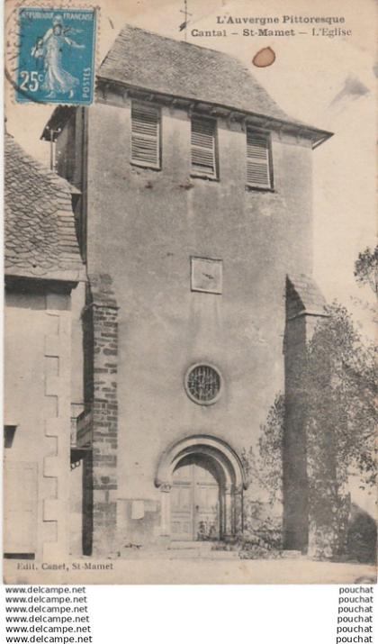S15-15) SAINT MAMET (CANTAL) L' EGLISE