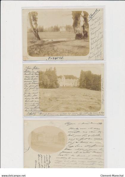 SAINT MAMET LA SALVETAT - 3 CPA - Château de Fargues - état