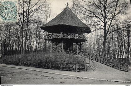 CPA Saint Mande Kiosque Belvedere de l'Esplanade