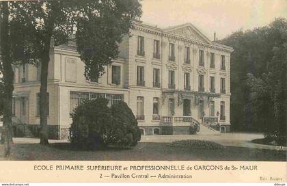 Carte Postale Ancienne - 94 - Saint Maur des Fosses - Ecole Primaire Supérieure et Professionnelle de Garçons Saint Maur