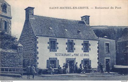 SAINT MICHEL EN GREVE - Restaurant du pont (edts GEOFFROY )