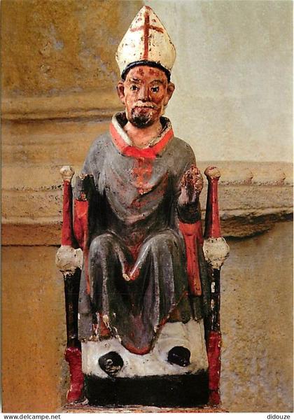 Carte Postale - 63 - Saint Nectaire - intérieur de l'Eglise - Majesté de saint Nectaire évangélisateur du pays des Couze