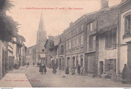 82 / SAINT NICOLAS DE LA GRAVE / RUE GAMBETTA