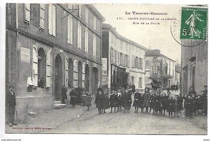 SAINT NICOLAS DE LA GRAVE - Rue de la Poste