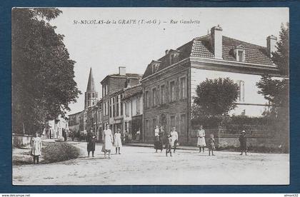 SAINT NICOLAS DE LA GRAVE - Rue Gambetta
