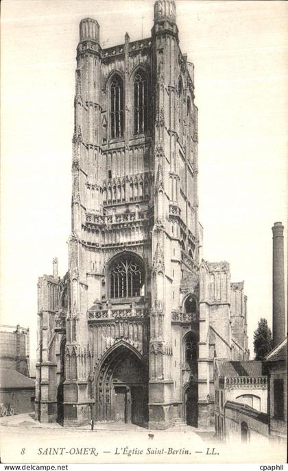 CPA Saint Omer L Eglise Saint Bertin