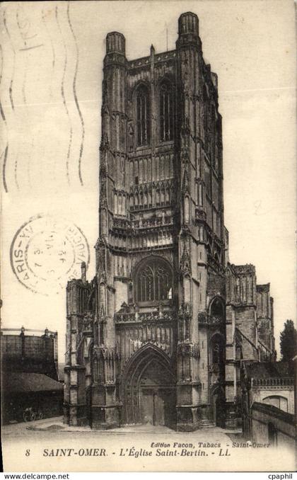 CPA Saint Omer L'Eglise saint Bertin