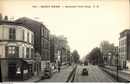 CPA Saint Ouen Boulevard Victor Hugo Restaurant