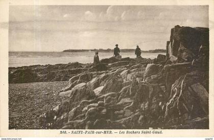 CPA SAINT-PAIR-SUR-MER-Les Rochers Saint Gaud