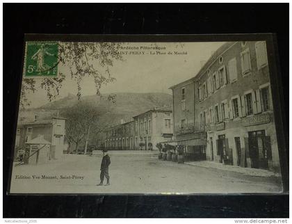 SAINT-PERAY - LA PLACE DU MARCHE - 07 ARDECHE