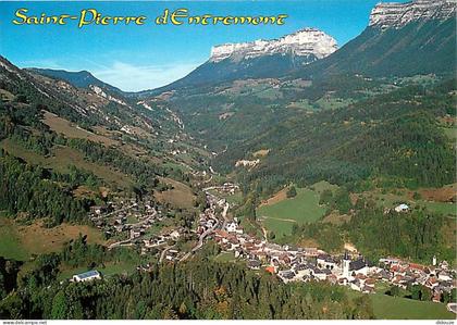 38 - Saint Pierre d'Entremont - Vue Générale aérienne et au fond, Le Granier 1938 m. - Carte Neuve - CPM - Voir Scans Re
