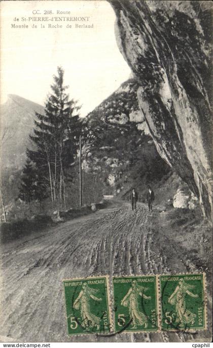 CPA St Pierre D Entremont Montee de la Roche de Berland