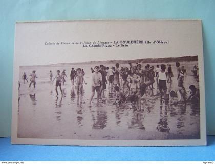 SAINT-PIERRE-D'OLERON (CHARENTE MARITIME) COLONIE DE VACANCES DE L'UNION DE LIMOGES. LA BOULINIERE. LA GRANDE PLAGE.....