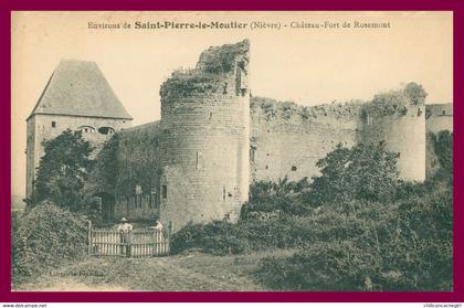 SAINT PIERRE LE MOUTIER - Château Fort de Rosemont - Animée - Edit. FLANDIN - St