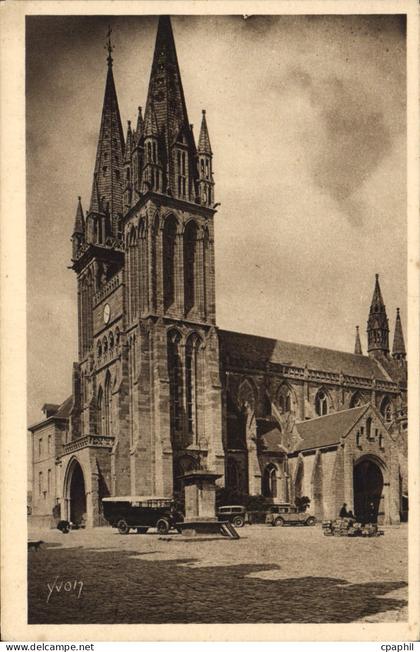 CPA Saint Pol De Leon La basilique AncienneCathedrale