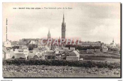 Saint Pol de Leon CPA Vue generale prise de la gare