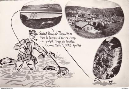 34 / SAINT PONS DE THOMIERES  MULTIVUES / PECHEUR